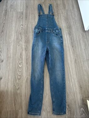 Free People Skinny Denim Overalls